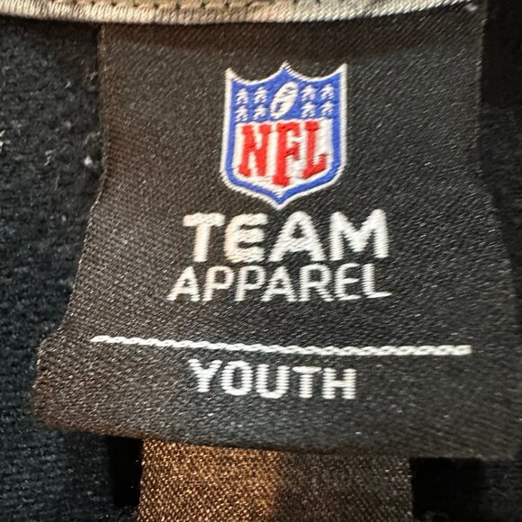 NFL Detroit Lions Youth Black and Blue Zip-up Track Style Sweatshirt. Sz Medium - Picture 6 of 10